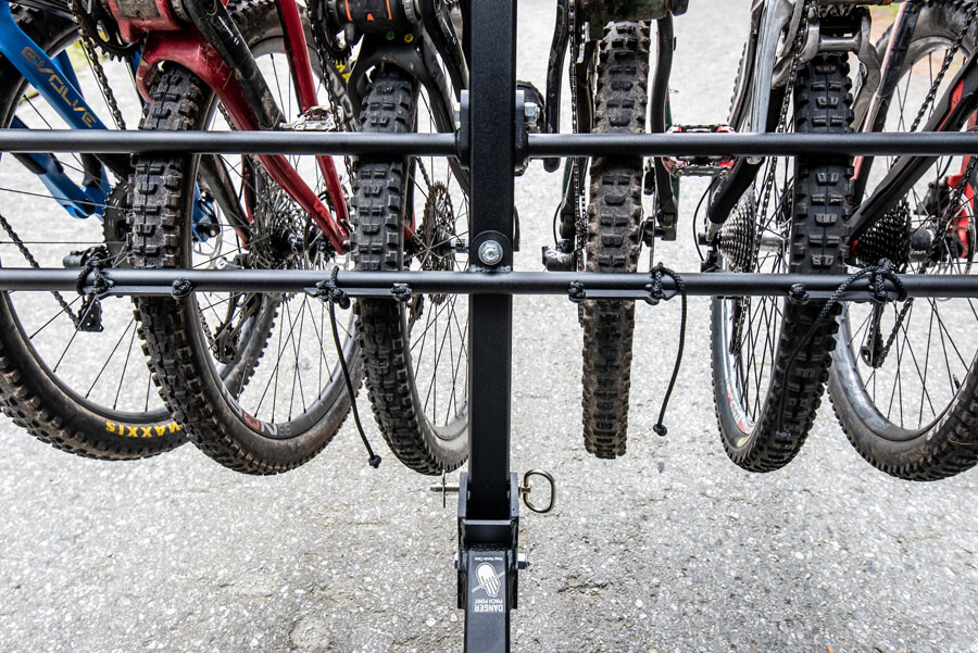 6 bicycle hitch rack