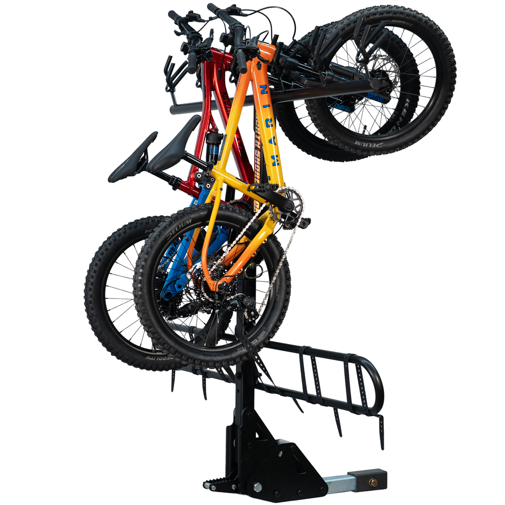 The NSR6 Gradus Maximum with kid's bikes loaded